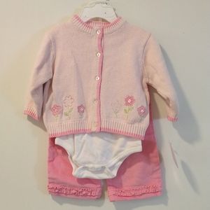 Girls 3 Piece Clothing Set, New With Tags, 3-6   M